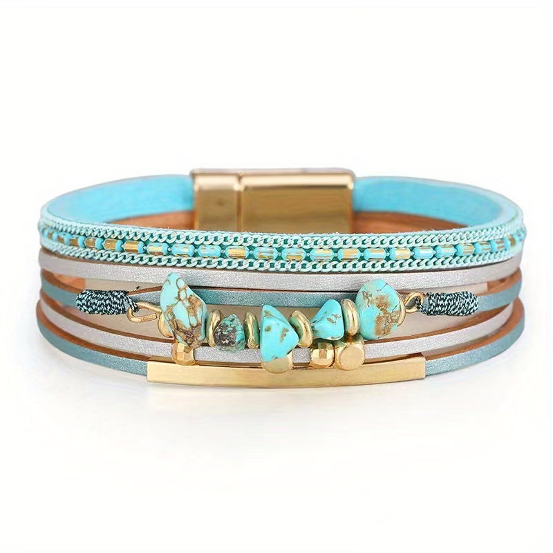 Bracciale Vintage Oro Turchese