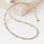 Collana Elegante in Perline Ovali Turchesi