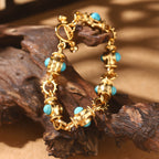 Bracciale Elegante in Cabochon Turchese