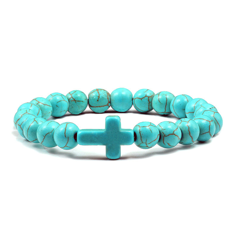 Bracciale con Pietre Preziose a Croce