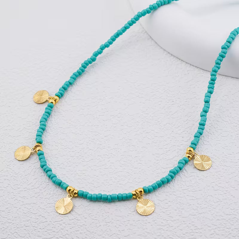 Collana Minimal in Turchese