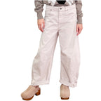 Souvenir Priveè - Pantaloni Barrel Gayá Beige