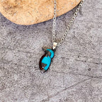 Collana con Ciondolo di Uccellino Turchese Delicato