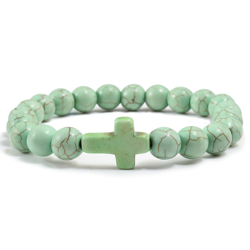 Bracciale con Pietre Preziose a Croce