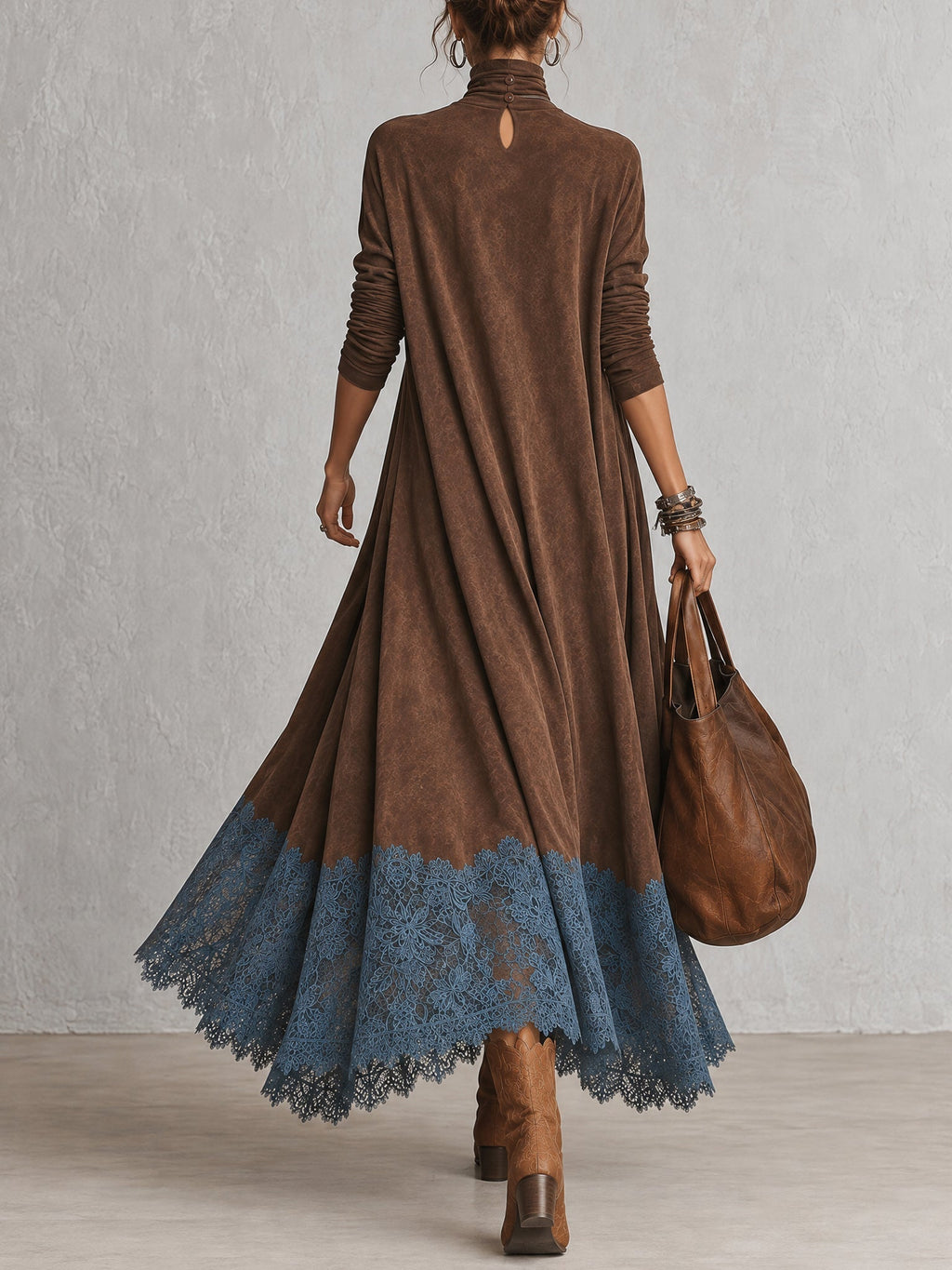 Alessandra | Vestito Lungo in Pizzo
