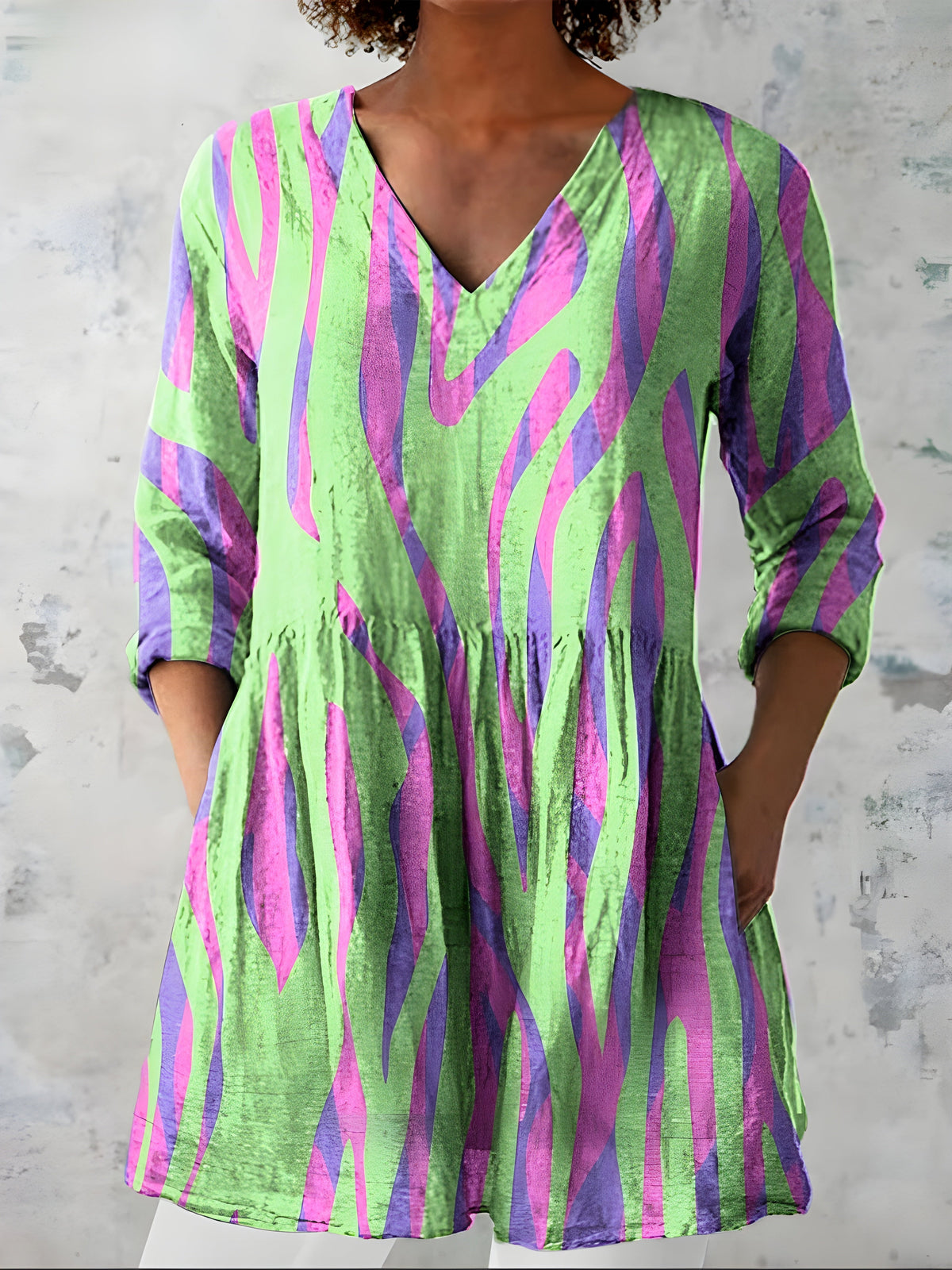 Lyla | Blusa Lunga con Scollo a V