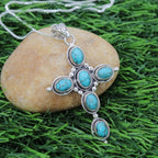 Collana con Croce Bohemiana in Turchese