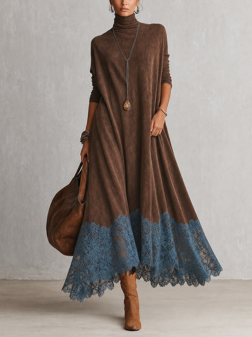 Alessandra | Vestito Lungo in Pizzo