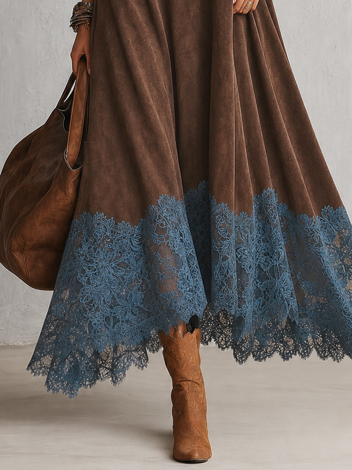 Alessandra | Vestito Lungo in Pizzo
