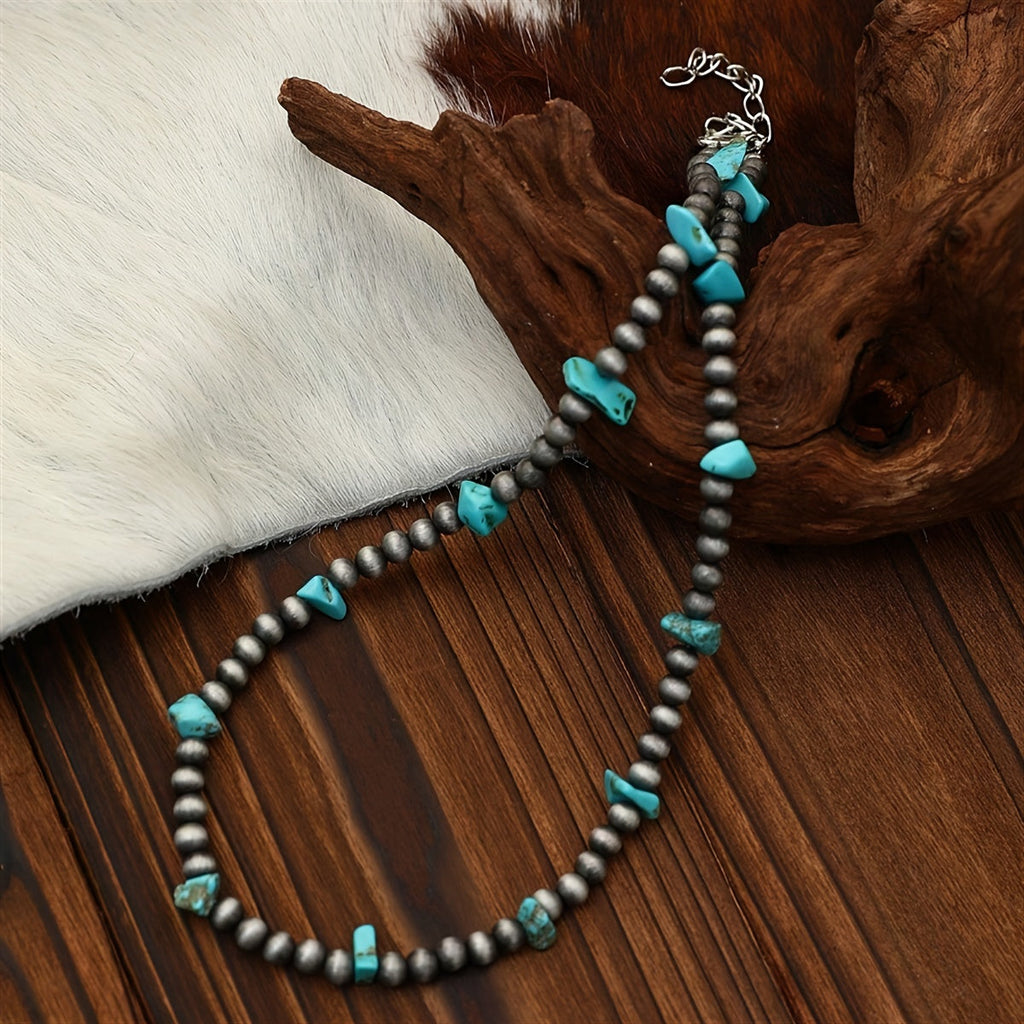 Collana di Perline Turchesi Classica