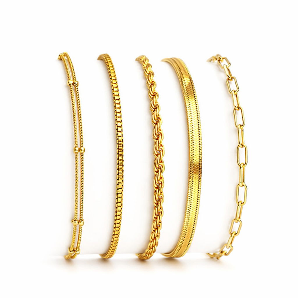Set di Bracciali Classici Isabella in Oro