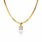 Collana d'Oro con Ciondolo di Cristalli
