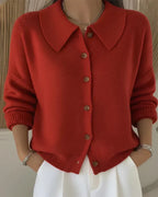 Vespera™ | Cardigan con colletto a bottoni