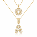 Set di Collane con Iniziale Pavé