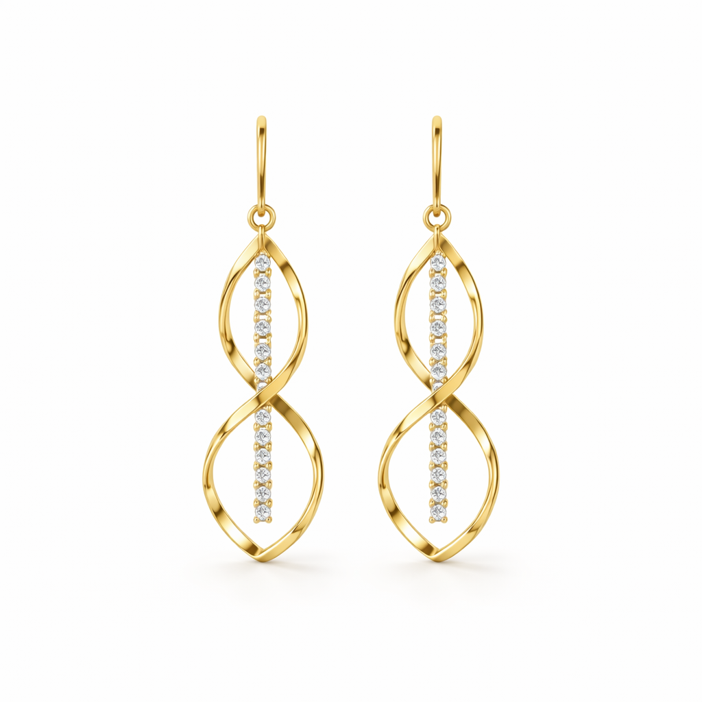 Orecchini Spirale Raggio di Sole | Oro
