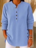 Neva™ | Tunica tipo Henley con bottoni
