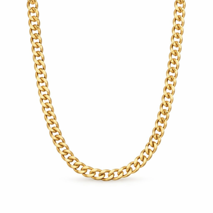 Collana a Maglia Cubana Spessa | Oro