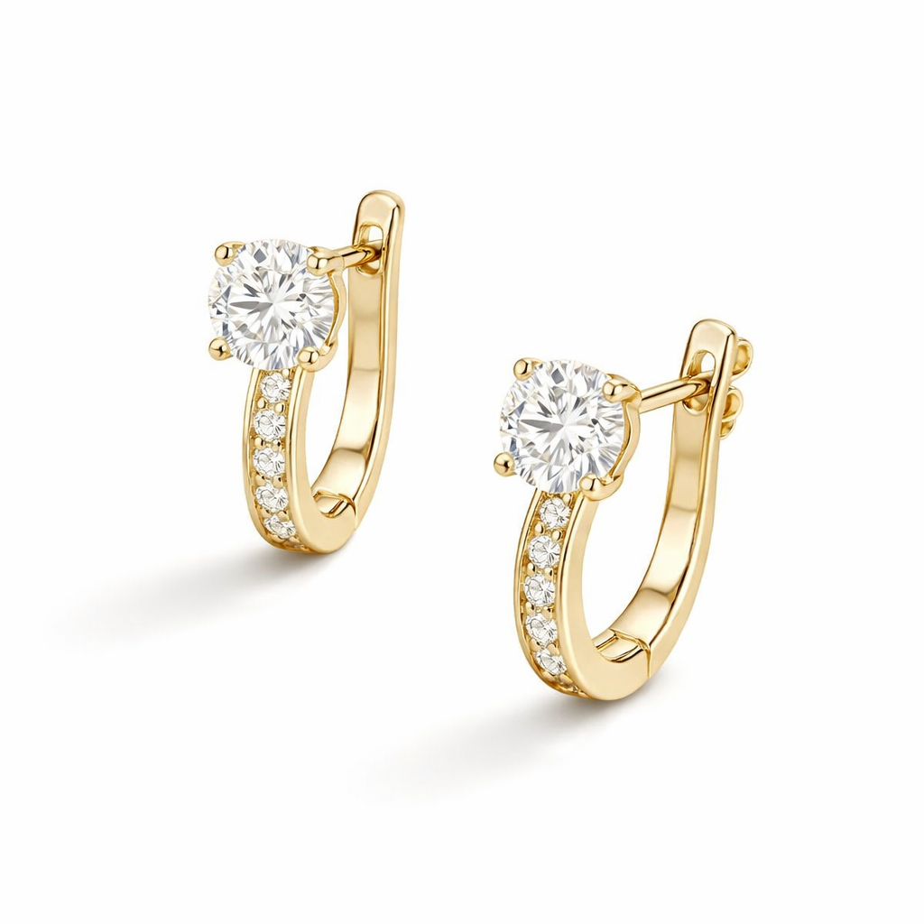 Orecchini Huggie a Canale | Oro