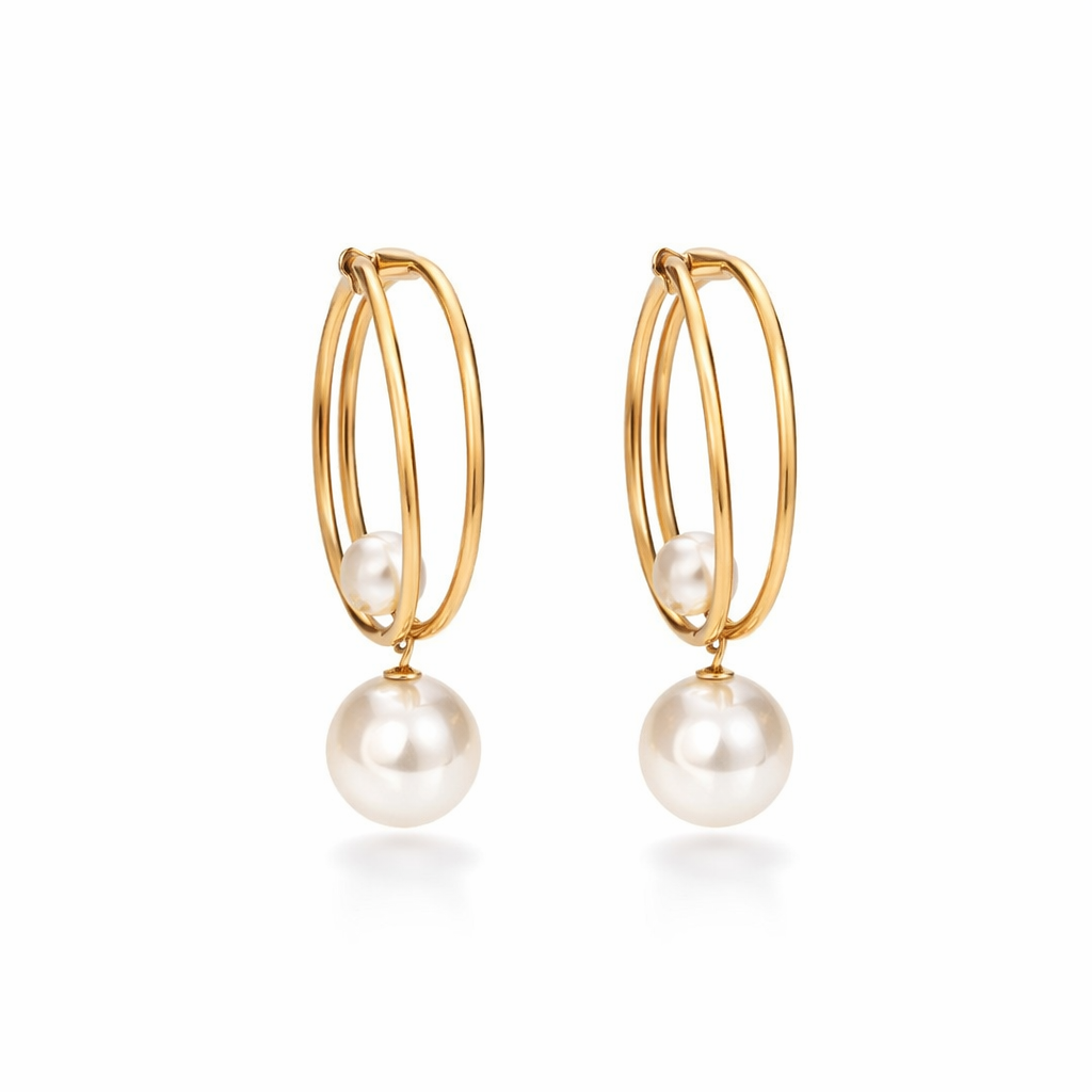 Orecchini Vintage in Oro e Perle