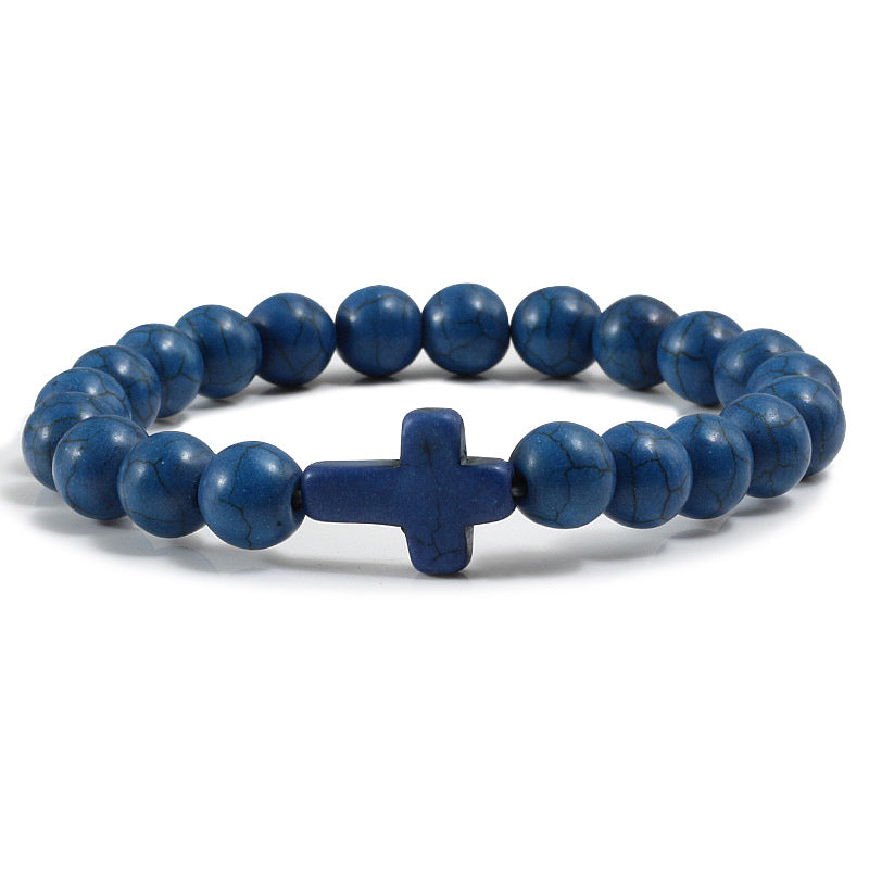 Bracciale con Pietre Preziose a Croce