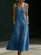 Vera | Vestito in denim con bottoni