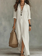 Sheila | Vestito maxi con silhouette versatile per il giorno