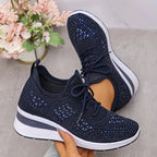 Giselle | Sneakers Ortopediche con Rhinestones Scintillanti