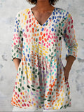 Everlee | Blusa Lunga con Scollatura a V
