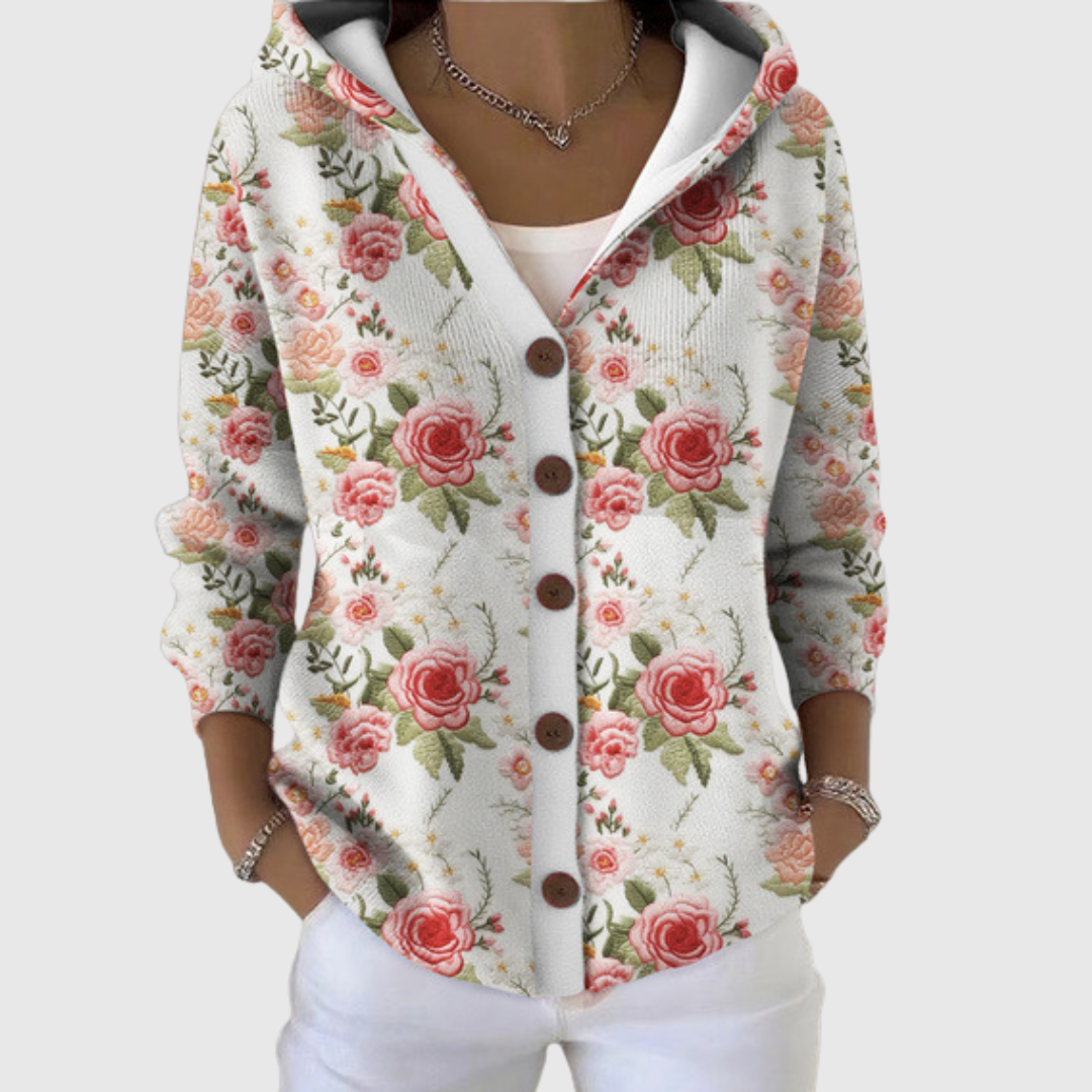 Cesarina | Giacca a maglia con cappuccio