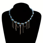 Collana con Catena Dorata Turchese