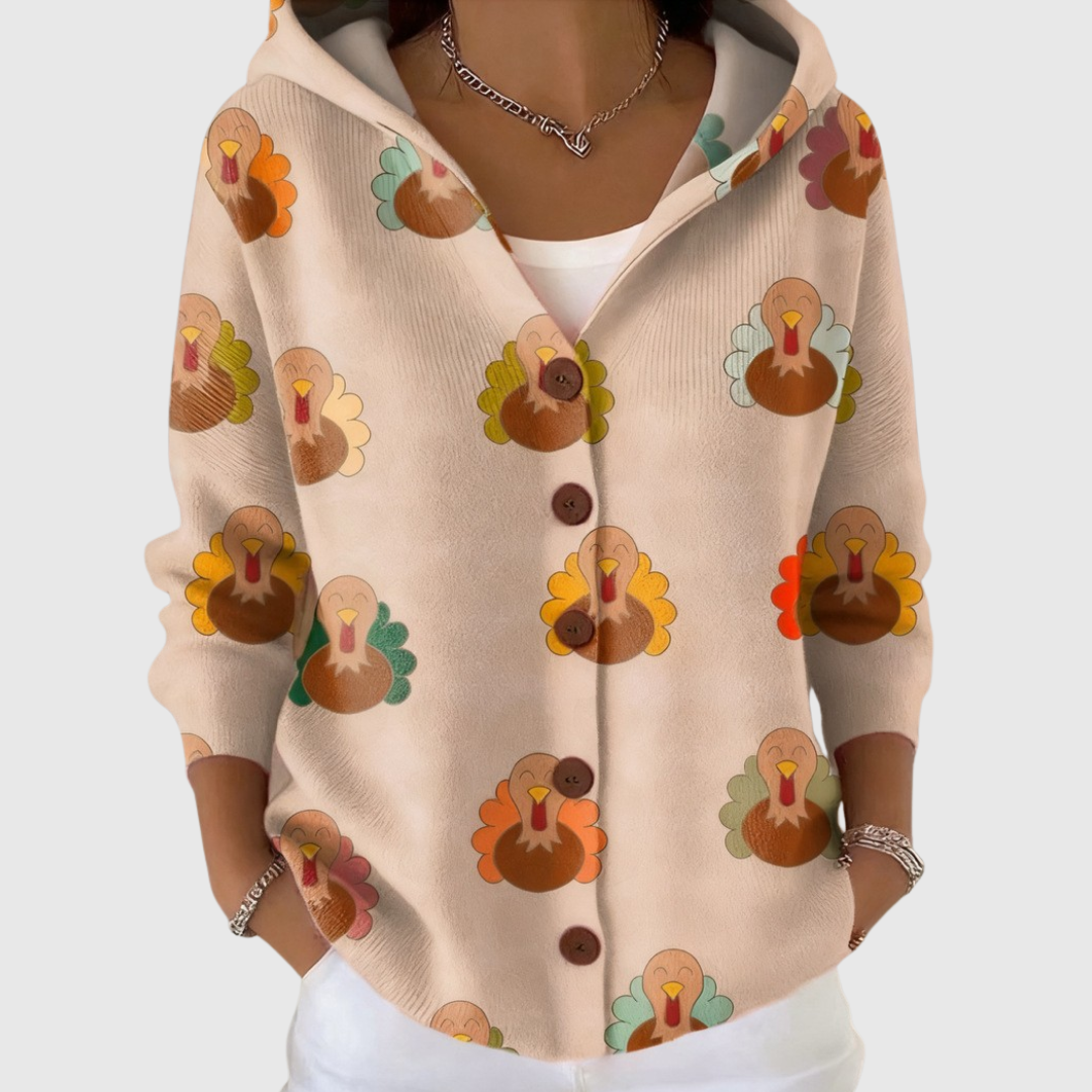 Pierina | Giacca a maglia con cappuccio