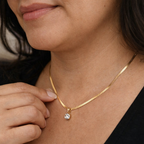 Collana d'Oro con Ciondolo di Cristalli