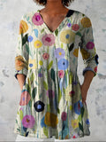 Nellie | Blusa Lunga con Scollatura a V