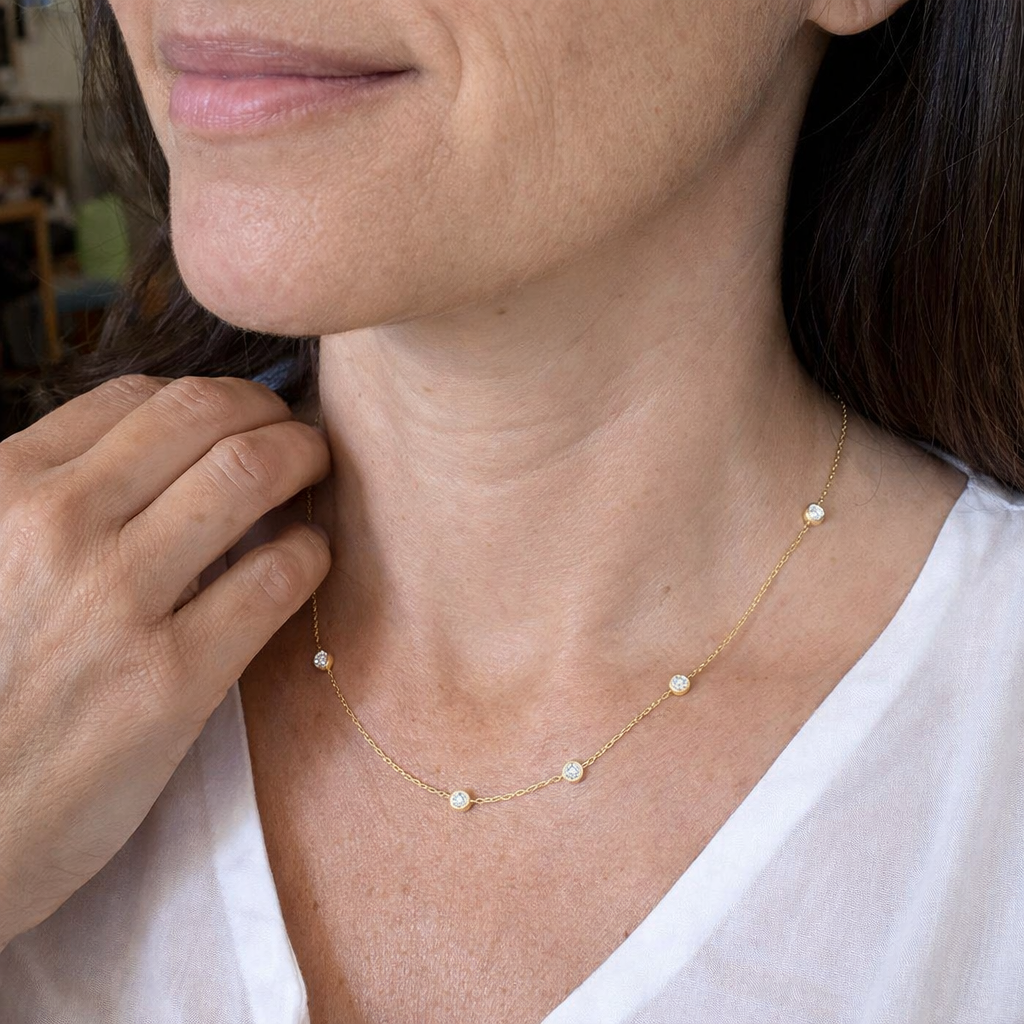 Collana Stelle Brillanti | Oro
