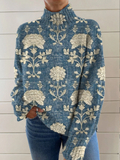 Lily - Maglione a collo alto floreale