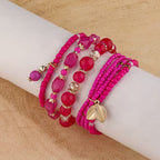 Set di Bracciali Eleganti con Corone Turchesi