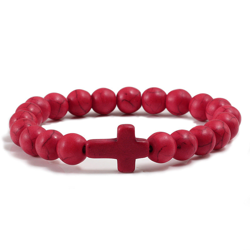 Bracciale con Pietre Preziose a Croce