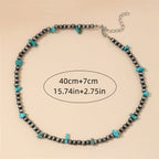 Collana di Perline Turchesi Classica