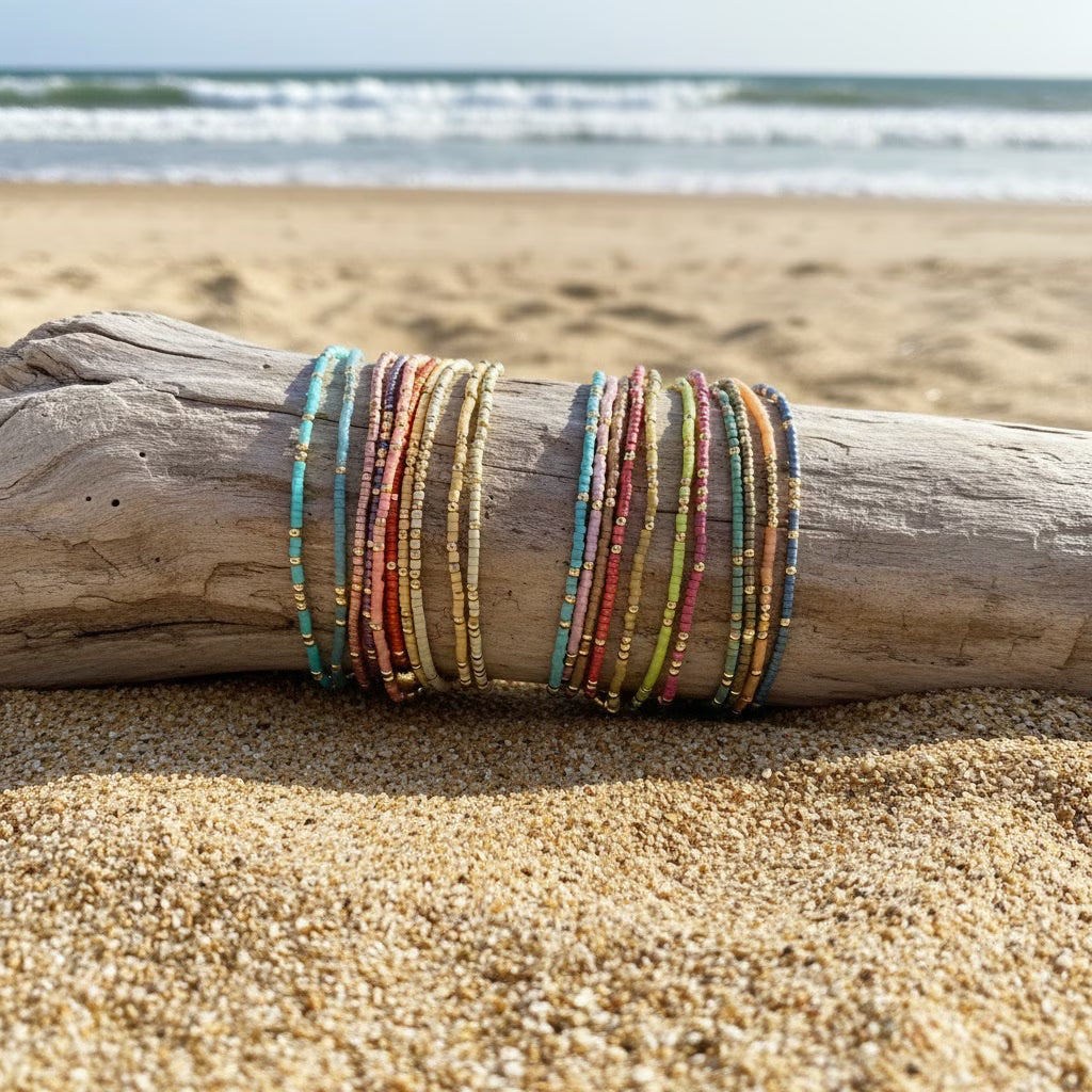 Set di Braccialetti Colorati Boho