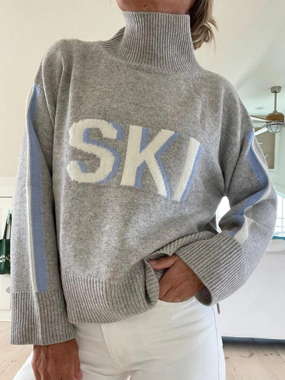 Mia - Maglione a collo alto dallo stile rétro