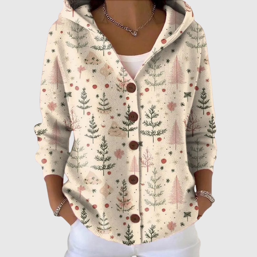 Marcella | Giacca a maglia con cappuccio
