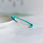 Bracciale Perla Sottile Turchese