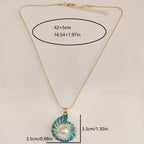 Collana in Perle di Conchiglia e Oro