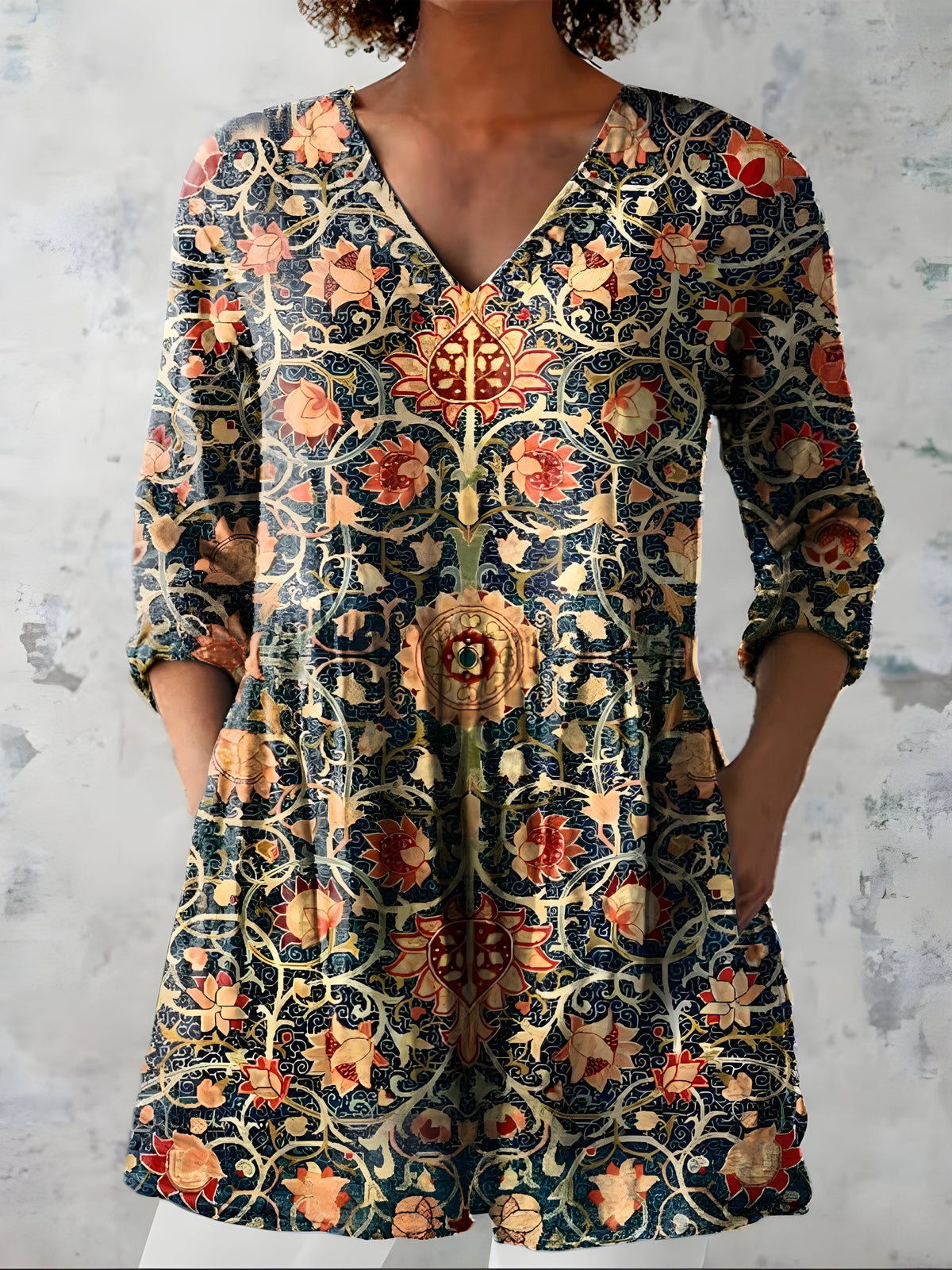 Lilian | Blusa Lunga con Scollatura a V