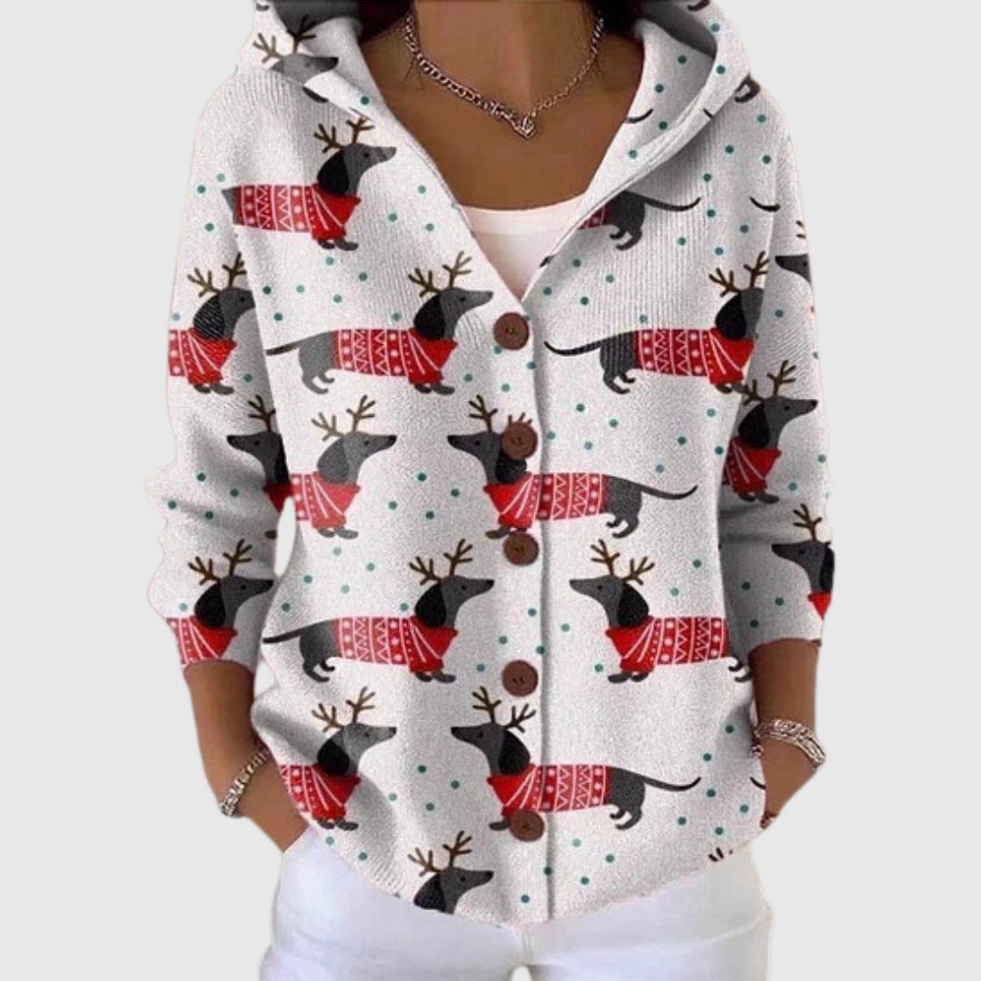 Amabile | Giacca a maglia con cappuccio