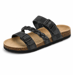 Caiden - Sandali in pelle intrecciata stile sughero