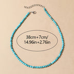 Collana di Perline Turchesi Classica