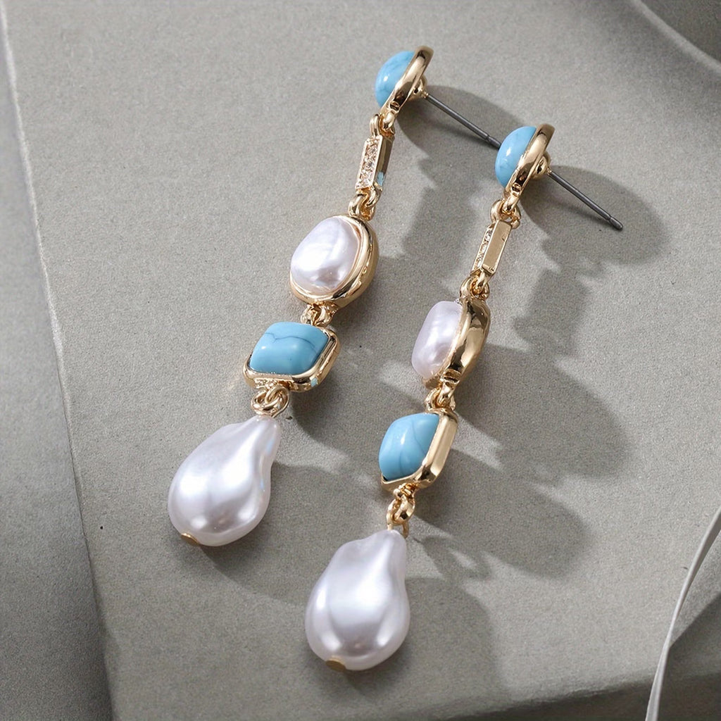 Orecchini in Perla Turchese