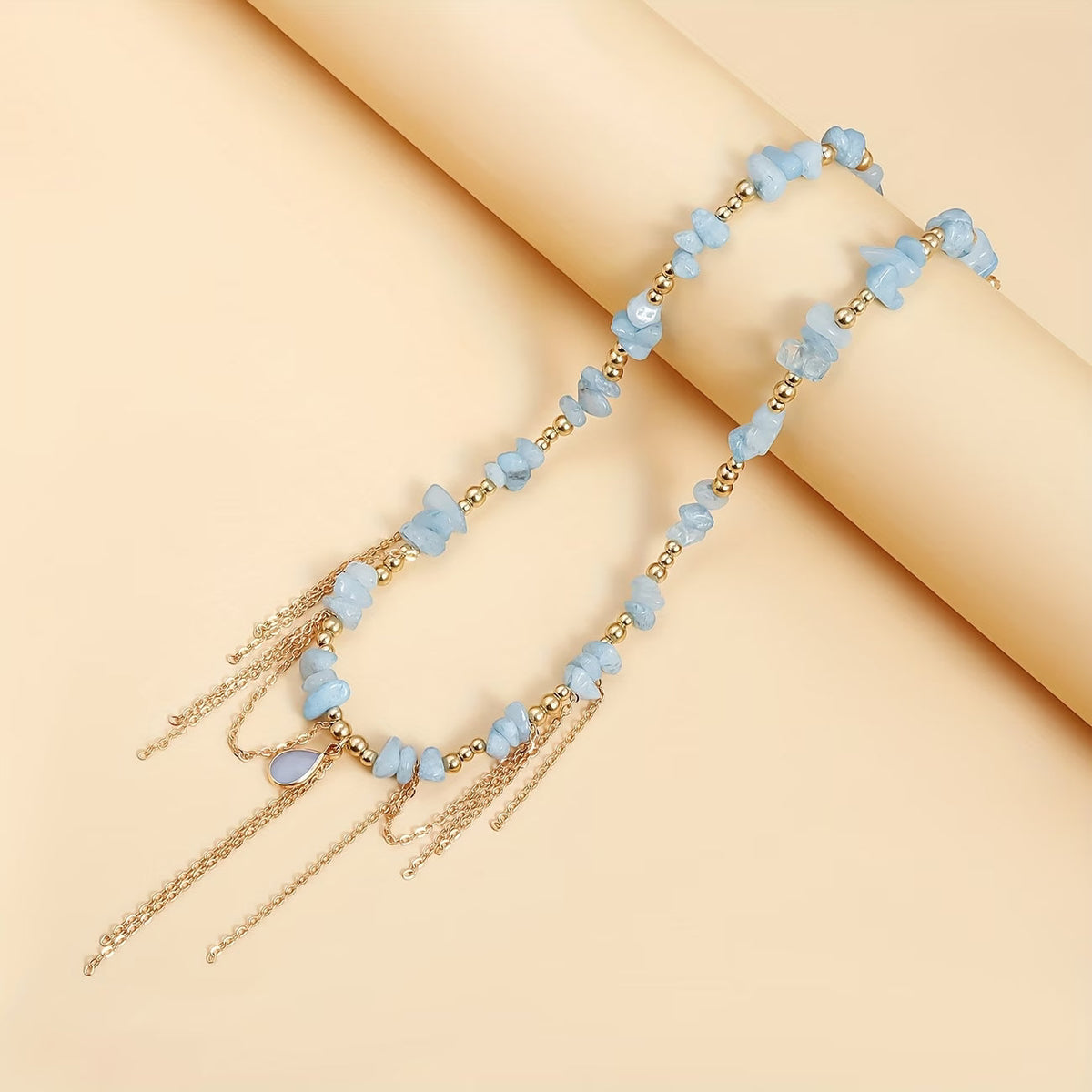 Collana con Catena Dorata Turchese