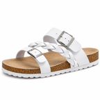 Caiden - Sandali in pelle intrecciata stile sughero